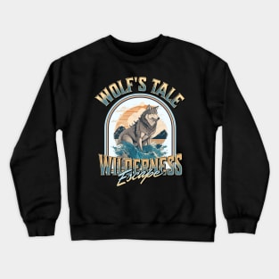 Wild Wolf - Wilderness Adventure Crewneck Sweatshirt